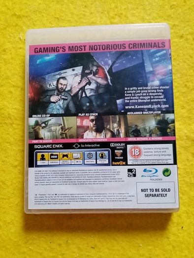 Kane & Lynch Dog Days 2 PlayStation 3 ps3 games Original