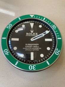 Rolex official dealer wall clock rare