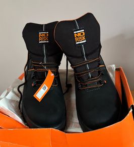 No Risk Work Boots Size 10.5