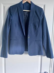 Mango Navy smart blazer