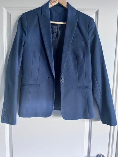 Mango Navy smart blazer