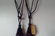 NEW Curtain &amp; Chair Purple Tie Backs Tassels
