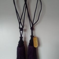 NEW Curtain & Chair Purple Tie Backs Tassels