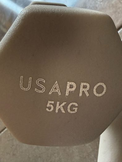 USA Pro 5kg Neoprene Dumbbells (Pair) Like New