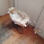 vintage toy pram and doll Image 9