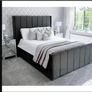 Plush Upholstered Bed Frame Single, Double & King Sizes Image 2