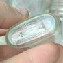 472 - Set of 6 Vintage Clear Glass Cork Screw Top Collectible Decorative Bottles Image 3