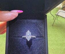 Brand new lab-grown diamond engagement ring