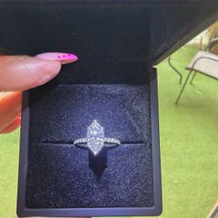 Brand new lab-grown diamond engagement ring