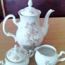 Bernadotte porcelain Czechoslovakia Coffee Pot set Trio Image 2