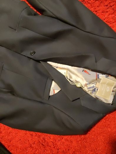 BNWT Age7 Navy Suit Jacket and Waistcoat,