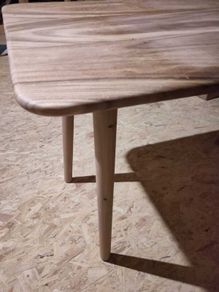 Dining table, solid wood, 130 x 81 cm