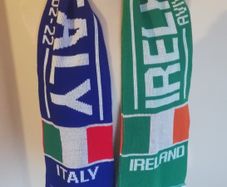 Ireland v Italy 6 nations rugby scarf
