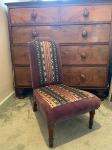 Authentic Victorian James Shoolbred Nursing Chair (Stamped & Plaqued)