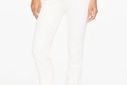 Pull &amp; Bear White Straight-Leg Jeans