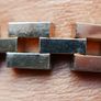 Vintage  1950s Mens 18K RG Gold Tank Bracelet Modernist MCM - Rolled Gold Image 3