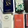 Selection of luxury perfume samples, paco rabanne pure XS, Gucci guilty, Gucci bloom, Calvin Klein eternity, boss alive, narciso Rodriguez new Image 2