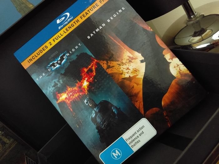 2 Batman Movies Boxset ! Blu Ray ! The Dark Knight + Batman Begins !