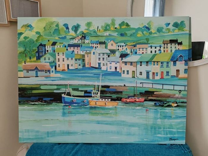 Canvas print "Harbour Colours" by Jeremy Thompson