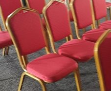 Luxury Stackable Gold Metal Iron Steel Banquet Hotel Chairs