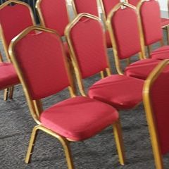 Luxury Stackable Gold Metal Iron Steel Banquet Hotel Chairs