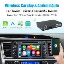 Wireless Carplay Android Auto For TOYOTA Touch 2 Entune 2.0 Highlander Tundra Sienna Prius Yaris Camry CHR Module