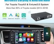 Wireless Carplay Android Auto For TOYOTA Touch 2 Entune 2.0 Highlander Tundra Sienna Prius Yaris Camry CHR Module