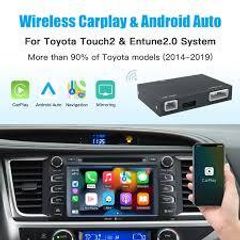 Wireless Carplay Android Auto For TOYOTA Touch 2 Entune 2.0 Highlander Tundra Sienna Prius Yaris Camry CHR Module