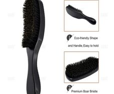Beard Brush Boar Bristle for Men - Beech Brush