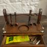 Victorian Oak Smokers Companion and pipes. Image 4
