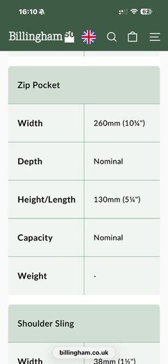 Billingham S3 Camera Bag