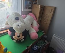 Big Unicorn teddy & Mickey Mouse