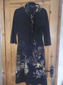 Vintage Frankenwalder oriental print dress (free post)
