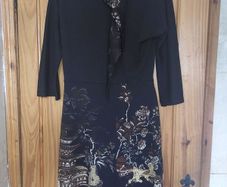 Vintage Frankenwalder oriental print dress (free post)