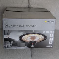 Hanging Infrared Patio Heater - Trotec IR 1500 SC 1500W - Working
