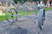 Cart Wheel Bench Grey KAS1361