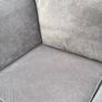 Verona Grey  corner L shaped sofa with footstool Image 7