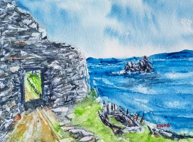 skelligs watercolour