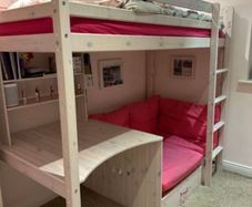 Bunk bed with sofa pull out bed