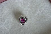 Pandora birthstone pink eternity circle charm