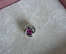 Pandora birthstone pink eternity circle charm