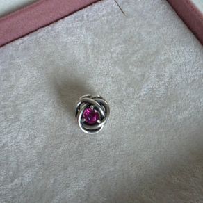 Pandora birthstone pink eternity circle charm
