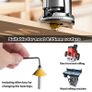 12 PCS 6.35mm 1/4 Inch Shank Tungsten Carbide Tipped Router Bit Set with Wrench (FREE POSTAGE) Image 5