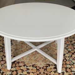 Coffee table ikea white round 90cm