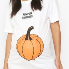 halloween t shirt pumpkin maternity size m