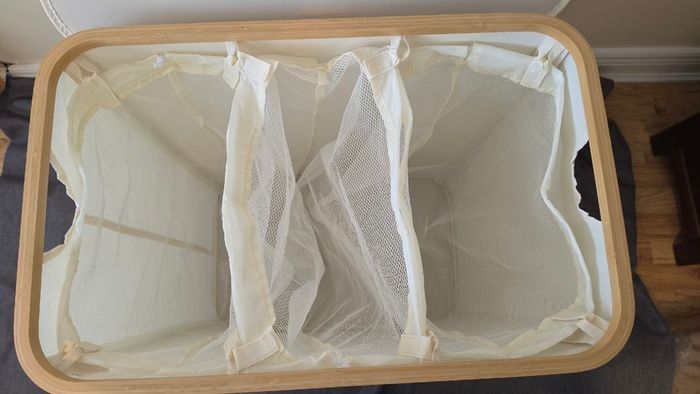 Large 3 Section Laundry Hamper - New/Unused