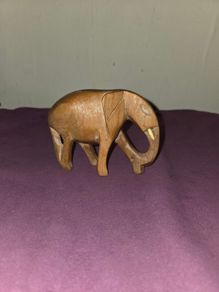 Vintage carved wooden Elephant