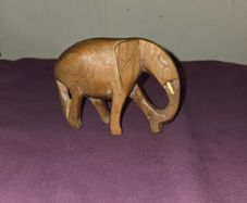 Vintage carved wooden Elephant