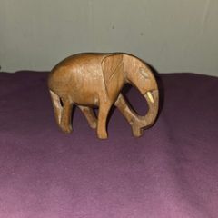 Vintage carved wooden Elephant