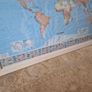 large framed map of the world Image 3